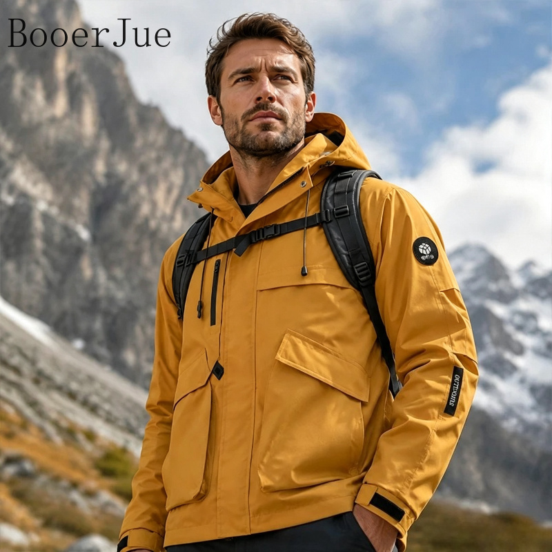 Fishing Jacket Waterproof - Jaqueta Impermeável Masculina para Caminhada, Softshell