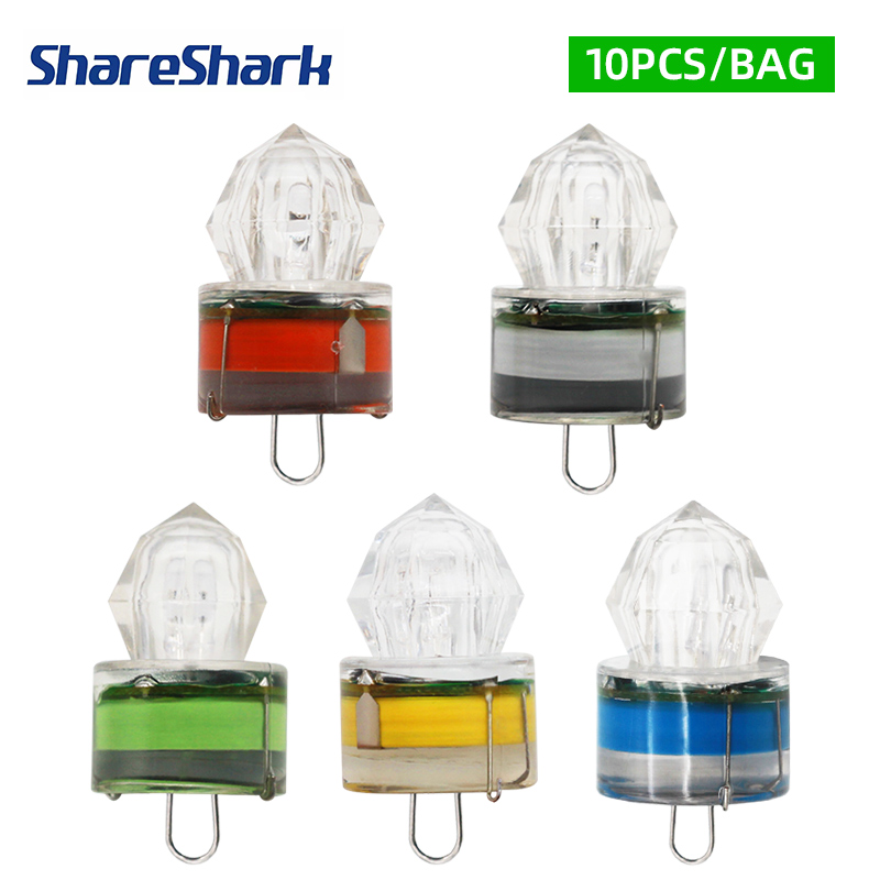Fishing Bag Waterproof - ShareShark 10 peças/pacote Luzes LED para