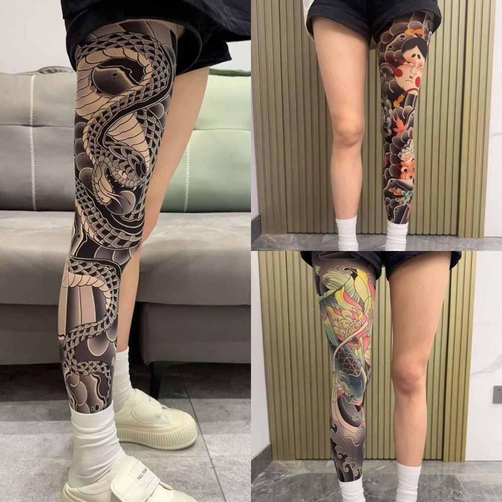 Fishing Socks - Meias com Estampa de Tatuagem Falsa