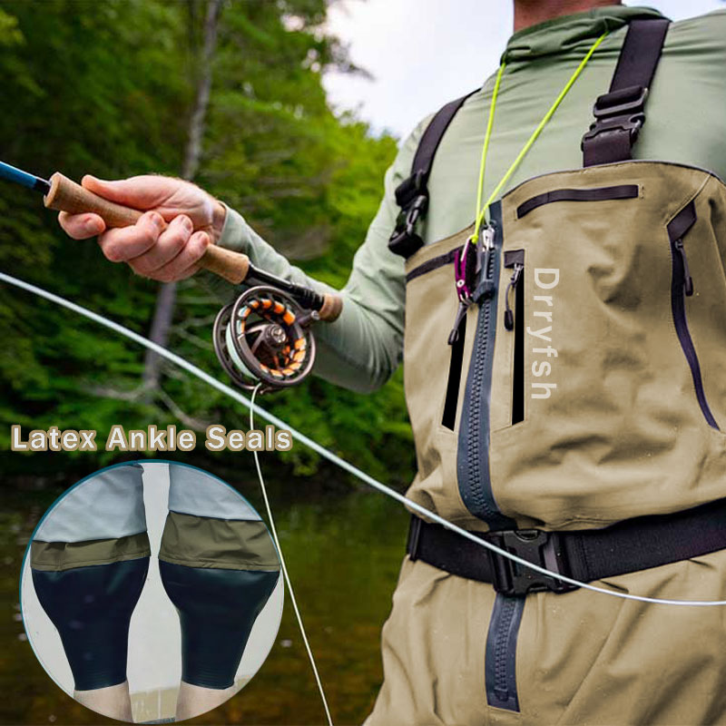 Fishing Waders - Com zíper impermeável Fisherman Wader sem