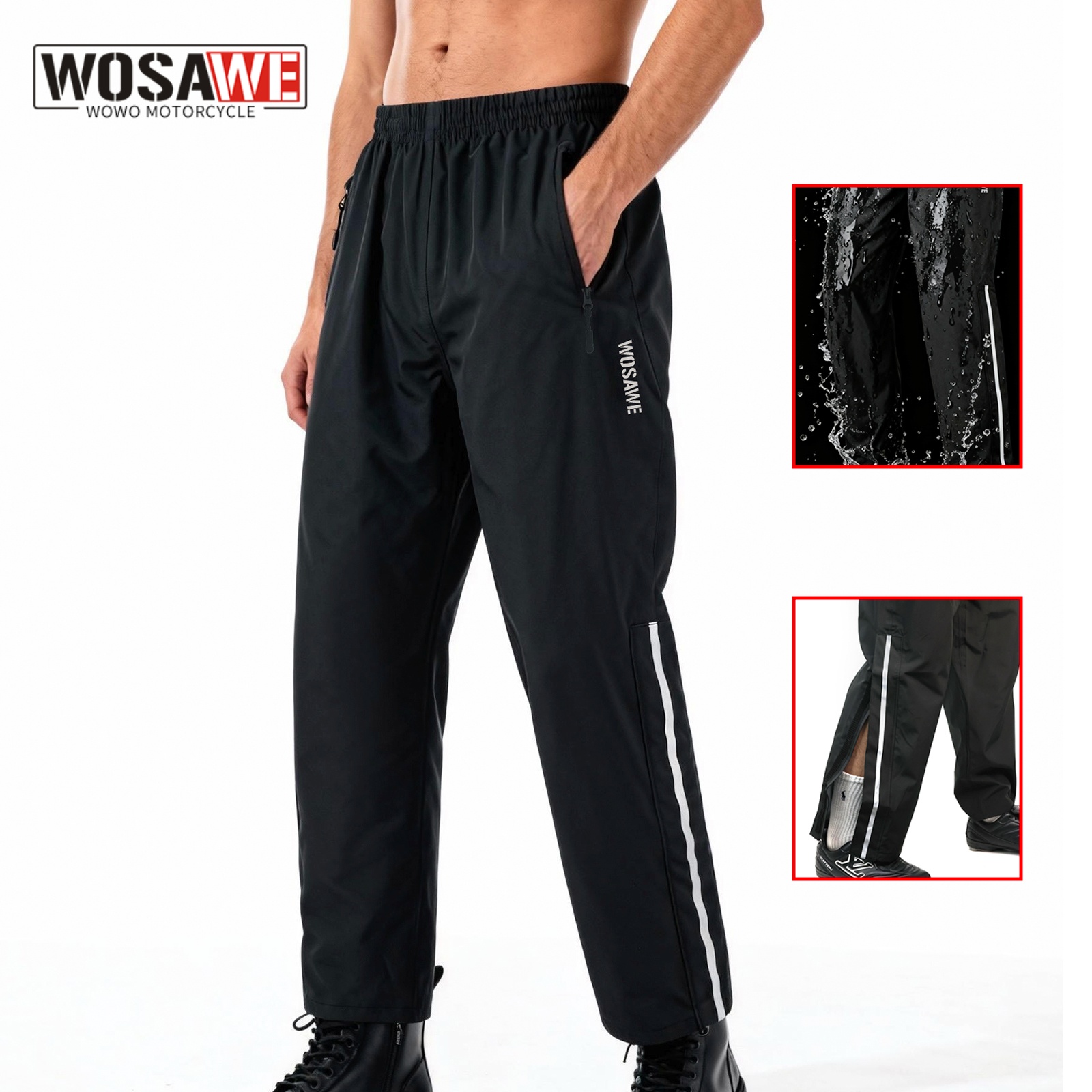 Fishing Pants Waterproof - Wosawe motocicleta moto à prova de