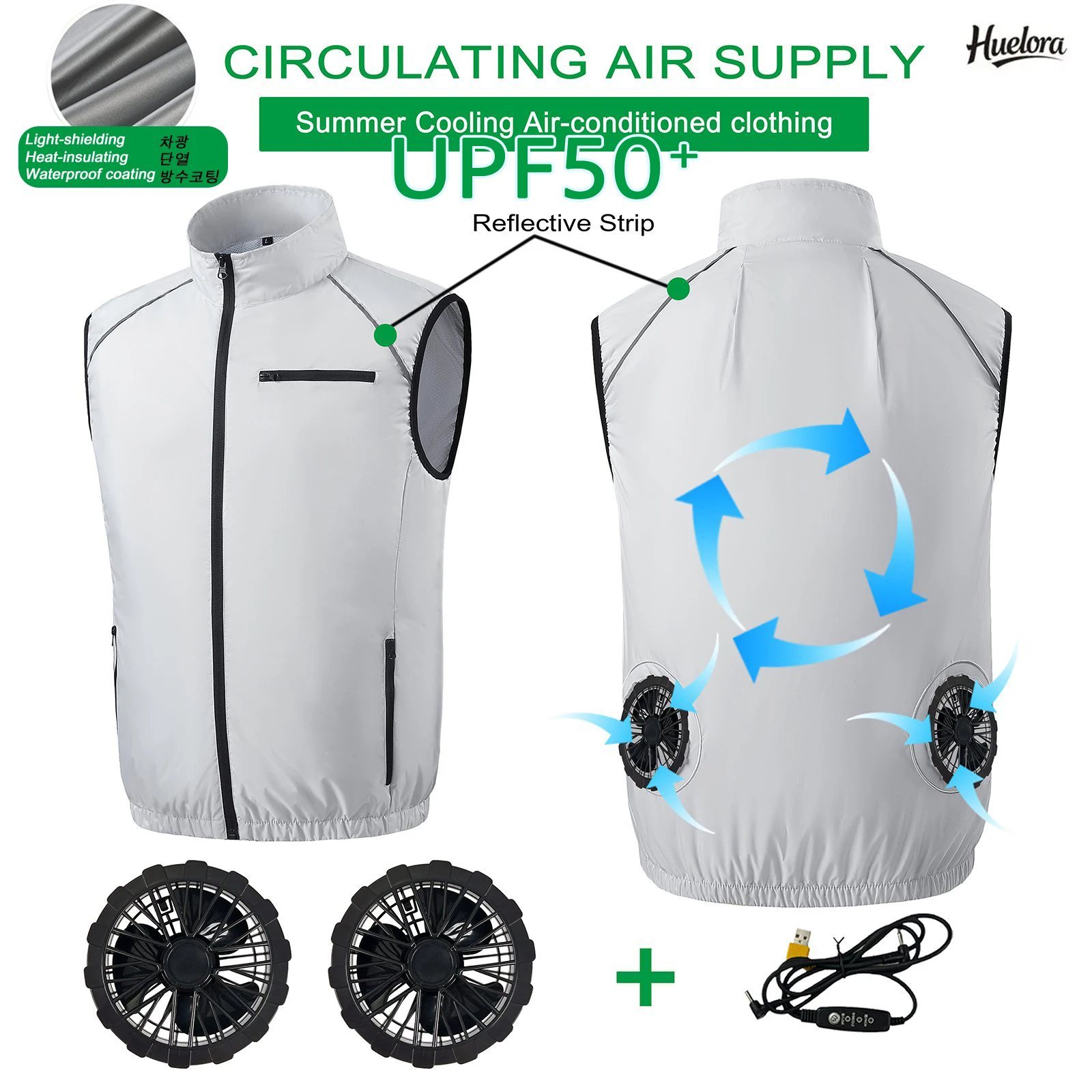 Fishing Vest - Verão legal colete wearable ventilador de
