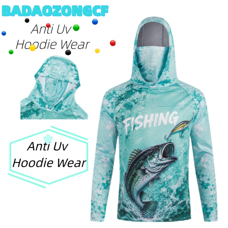 Camiseta de Pesca Masculina de - Fishing Shirt Uv Protection avaliação e preço