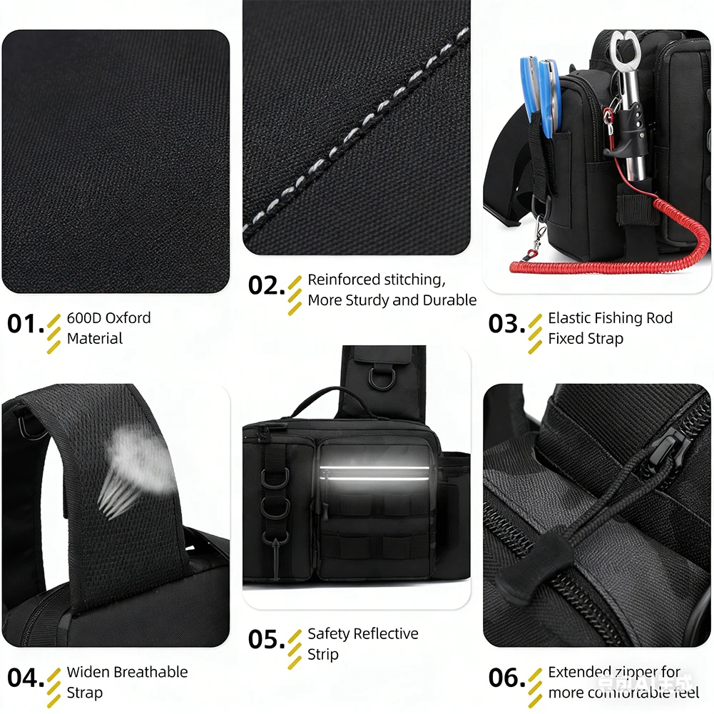 Mochila de pesca com suporte p - Fishing Backpack avaliação e preço