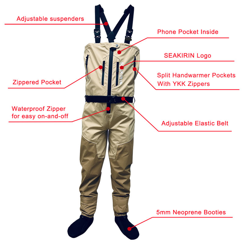Waders de pesca respiráveis co - Fishing Waders avaliação e preço