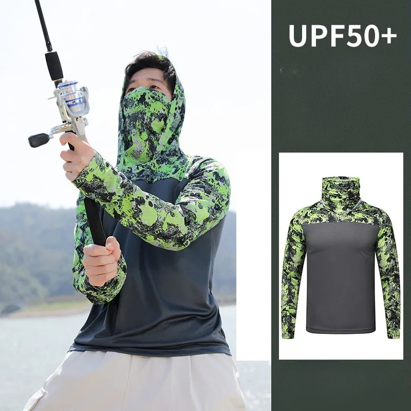 Camisa de Pesca Masculina com  - Fishing Shirt Uv Protection avaliação e preço