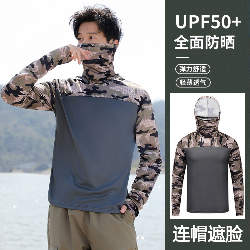 Camisa de Pesca Masculina com  - Fishing Shirt Uv Protection avaliação e preço