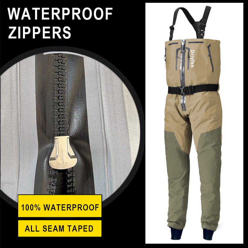 Com zíper impermeável Fisherma - Fishing Waders avaliação e preço