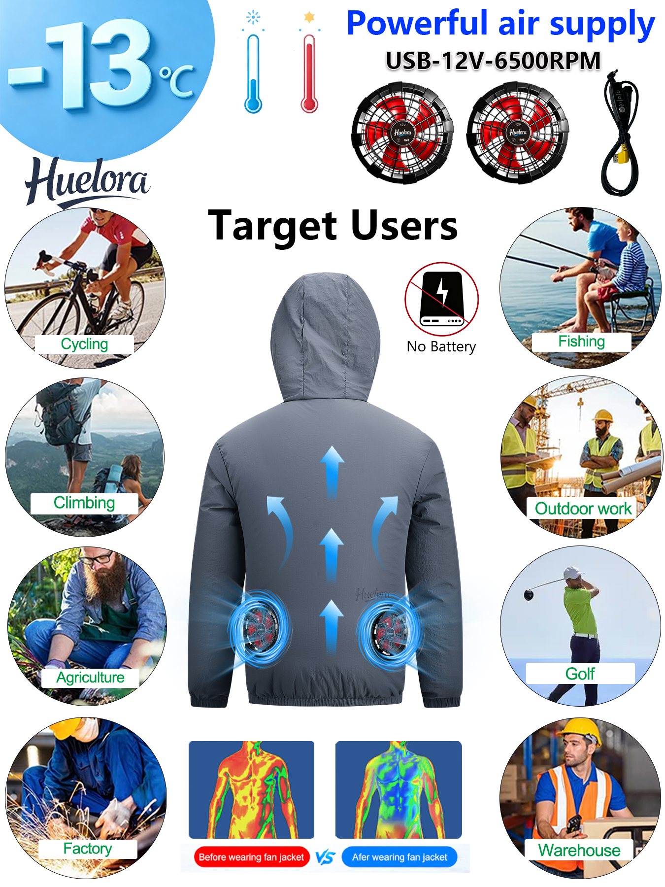 Jaqueta Masculina com Capuz e  - Fishing Hoodie avaliação e preço