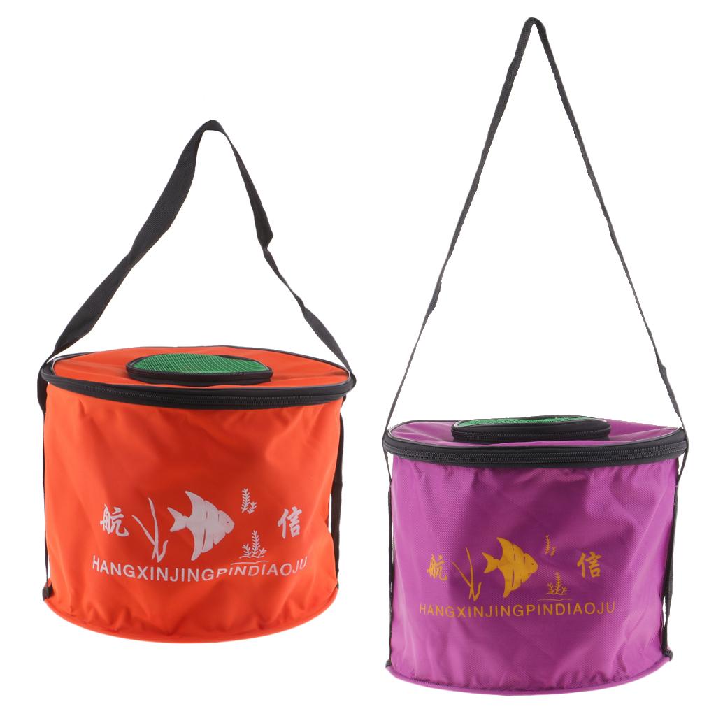 Balde de Pesca Dobrável com Ta - Fishing Bag Waterproof avaliação e preço