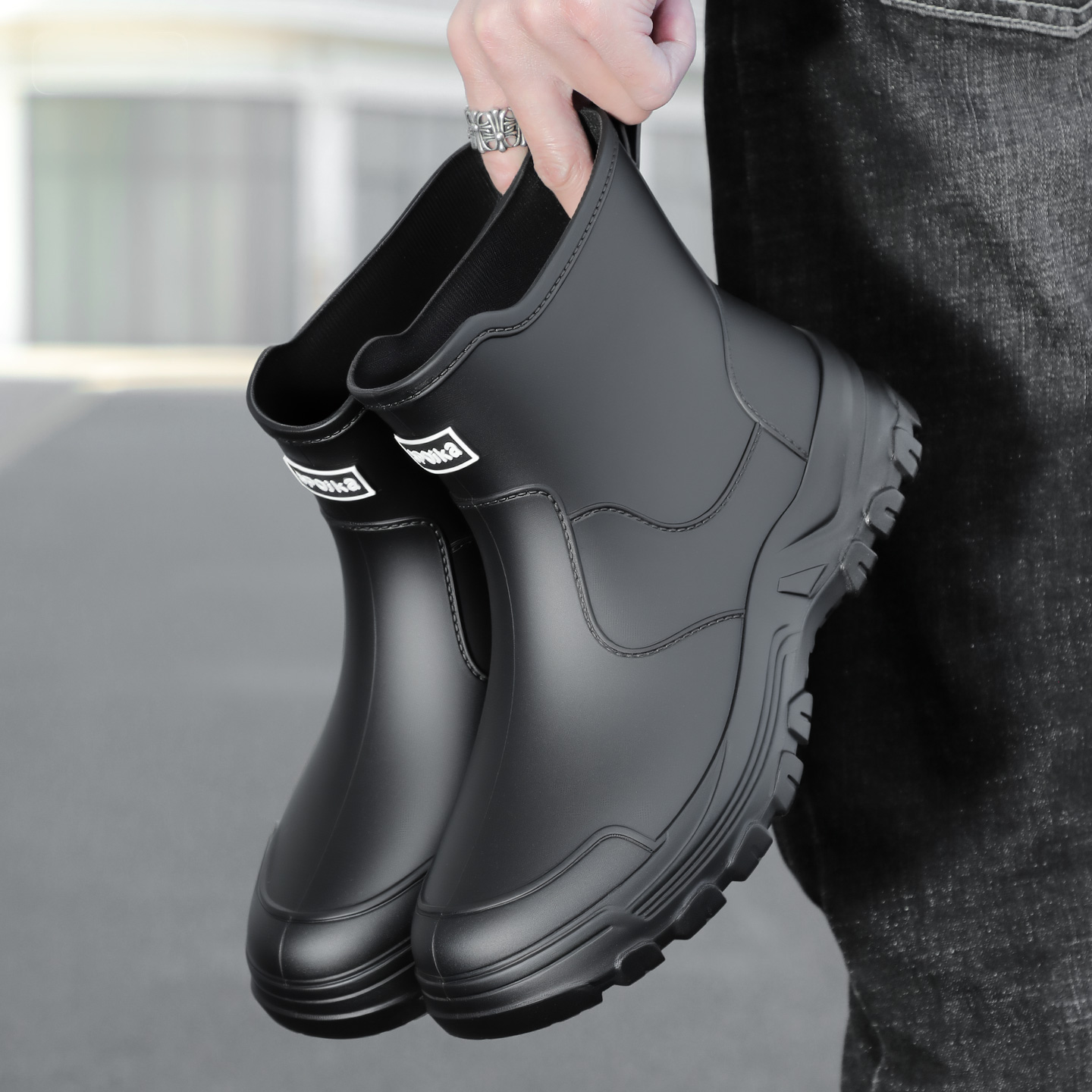 Botas de chuva masculinas de c - Fishing Boots avaliação e preço